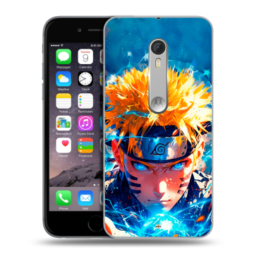 Пластиковый чехол на Lenovo Moto X Style с принтом Аниме Наруто Naruto