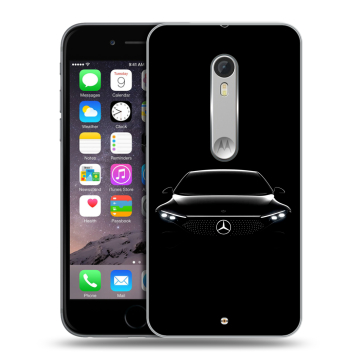 Пластиковый чехол на Lenovo Moto X Style с принтом Mercedes Мерседес