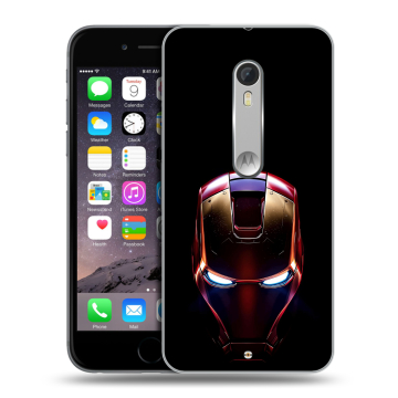 Пластиковый чехол на Lenovo Moto X Style с принтом IronMan Железный человек