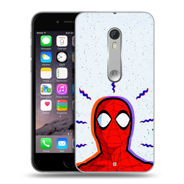Пластиковый чехол на Lenovo Moto X Style с принтом Spiderman Человек паук Пластиковый чехол на Lenovo Moto X Style с принтом Spiderman Человек паук