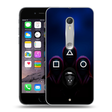 Пластиковый чехол на Lenovo Moto X Style с принтом Игра Кальмара Пластиковый чехол на Lenovo Moto X Style с принтом Игра Кальмара