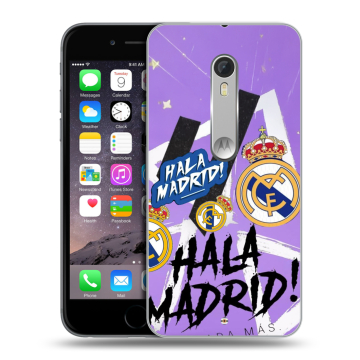 Пластиковый чехол на Lenovo Moto X Style с принтом Real Madrid Реал Мадрид