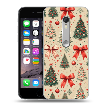 Пластиковый чехол на Lenovo Moto X Style с принтом Новый год Пластиковый чехол на Lenovo Moto X Style с принтом Новый год