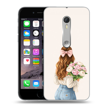 Пластиковый чехол на Lenovo Moto X Style с принтом женский
