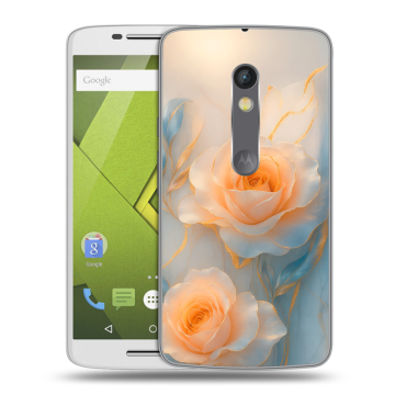 Силиконовый чехол на Lenovo Moto X Play с принтом Женский