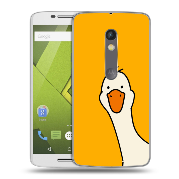 Силиконовый чехол на Lenovo Moto X Play с принтом Утка