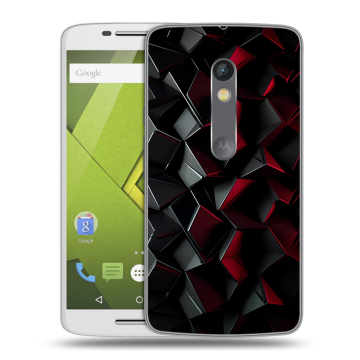 Силиконовый чехол на Lenovo Moto X Play с принтом Абстракция