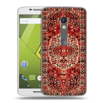 Силиконовый чехол на Lenovo Moto X Play с принтом Ковер