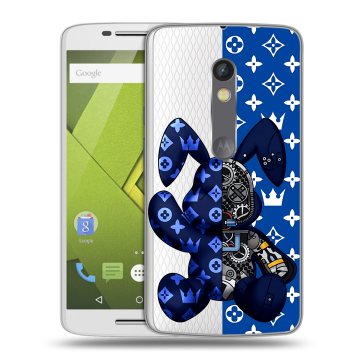 Силиконовый чехол на Lenovo Moto X Play с принтом Луи робот