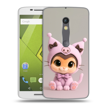 Силиконовый чехол на Lenovo Moto X Play с принтом Куроми Kuromi 