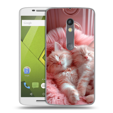 Силиконовый чехол на Lenovo Moto X Play с принтом котята котики Силиконовый чехол на Lenovo Moto X Play с принтом котята котики