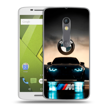 Силиконовый чехол на Lenovo Moto X Play с принтом БМВ BMW Силиконовый чехол на Lenovo Moto X Play с принтом БМВ BMW
