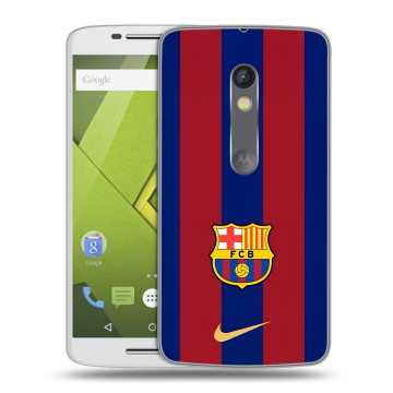 Силиконовый чехол на Lenovo Moto X Play с принтом Барселона Barcelona