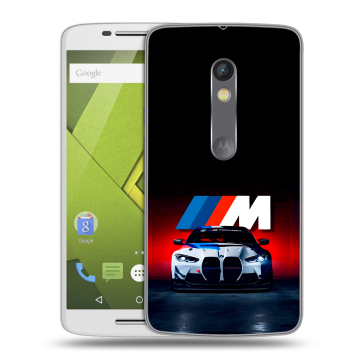 Силиконовый чехол на Lenovo Moto X Play с принтом БМВ BMW Силиконовый чехол на Lenovo Moto X Play с принтом БМВ BMW