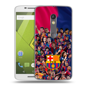 Силиконовый чехол на Lenovo Moto X Play с принтом Барселона Barcelona