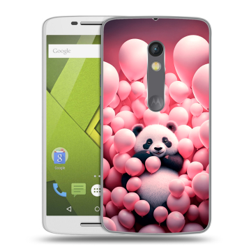 Силиконовый чехол на Lenovo Moto X Play с принтом Панда