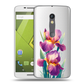 Силиконовый чехол на Lenovo Moto X Play с принтом Цветы орхидеи Силиконовый чехол на Lenovo Moto X Play с принтом Цветы орхидеи