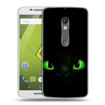 Силиконовый чехол на Lenovo Moto X Play с принтом Как приручить дракона