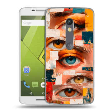 Силиконовый чехол на Lenovo Moto X Play с принтом Модный принт Силиконовый чехол на Lenovo Moto X Play с принтом Модный принт