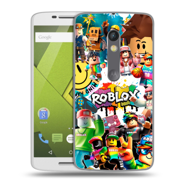 Силиконовый чехол на Lenovo Moto X Play с принтом Roblox Роблокс Силиконовый чехол на Lenovo Moto X Play с принтом Roblox Роблокс