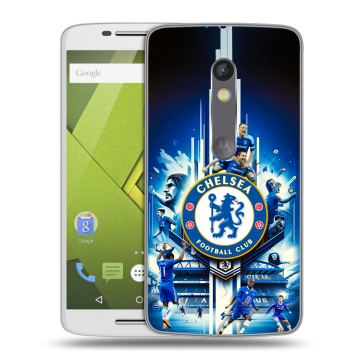 Силиконовый чехол на Lenovo Moto X Play с принтом Chelsea Челси Силиконовый чехол на Lenovo Moto X Play с принтом Chelsea Челси