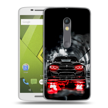 Силиконовый чехол на Lenovo Moto X Play с принтом BMW БМВ Силиконовый чехол на Lenovo Moto X Play с принтом BMW БМВ