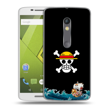 Силиконовый чехол на Lenovo Moto X Play с принтом One Piece Ван Пис