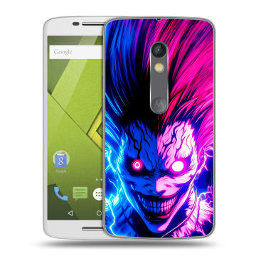 Силиконовый чехол на Lenovo Moto X Play с принтом Death note Тетрадь смерти Силиконовый чехол на Lenovo Moto X Play с принтом Death note Тетрадь смерти