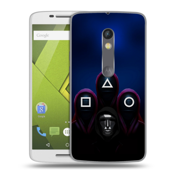 Силиконовый чехол на Lenovo Moto X Play с принтом Игра Кальмара Силиконовый чехол на Lenovo Moto X Play с принтом Игра Кальмара