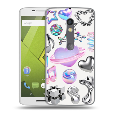 Силиконовый чехол на Lenovo Moto X Play с принтом Y2K