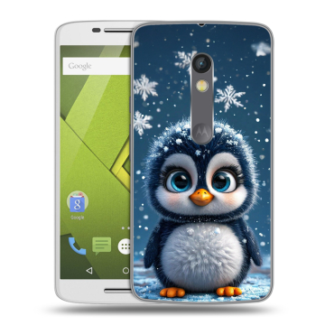 Силиконовый чехол на Lenovo Moto X Play с принтом Новый год Силиконовый чехол на Lenovo Moto X Play с принтом Новый год