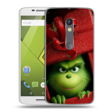 Силиконовый чехол на Lenovo Moto X Play с принтом Новый год Силиконовый чехол на Lenovo Moto X Play с принтом Новый год