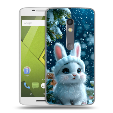 Силиконовый чехол на Lenovo Moto X Play с принтом Новый год Силиконовый чехол на Lenovo Moto X Play с принтом Новый год