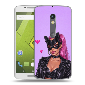 Силиконовый чехол на Lenovo Moto X Play с принтом женский Силиконовый чехол на Lenovo Moto X Play с принтом женский