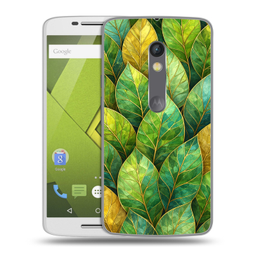 Силиконовый чехол на Lenovo Moto X Play с принтом женский