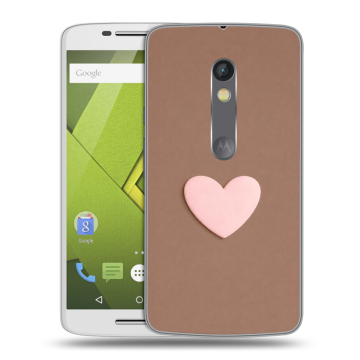 Силиконовый чехол на Lenovo Moto X Play с принтом женский