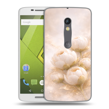Силиконовый чехол на Lenovo Moto X Play с принтом женский