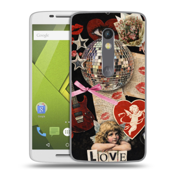 Силиконовый чехол на Lenovo Moto X Play с принтом для девочек Силиконовый чехол на Lenovo Moto X Play с принтом для девочек
