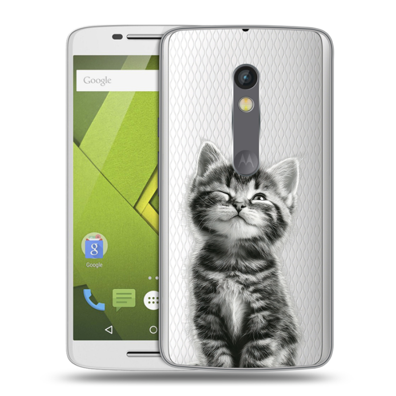 Силиконовый чехол на Lenovo Moto X Play с принтом Котенок Силиконовый чехол на Lenovo Moto X Play с принтом Котенок