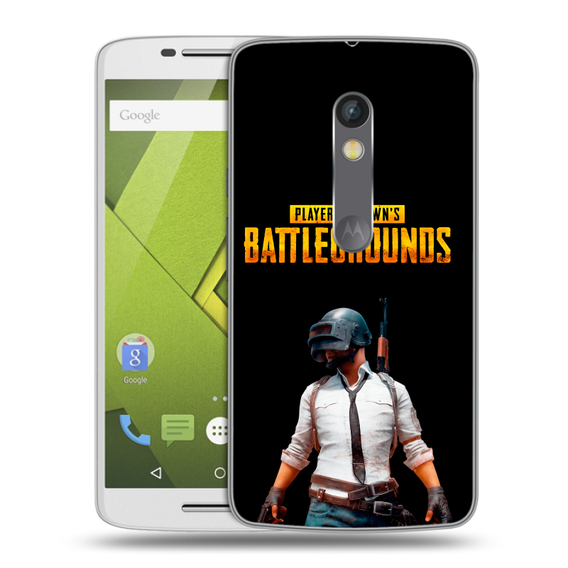 Силиконовый чехол на Lenovo Moto X Play с принтом PUGB ПАГБ Силиконовый чехол на Lenovo Moto X Play с принтом PUGB ПАГБ