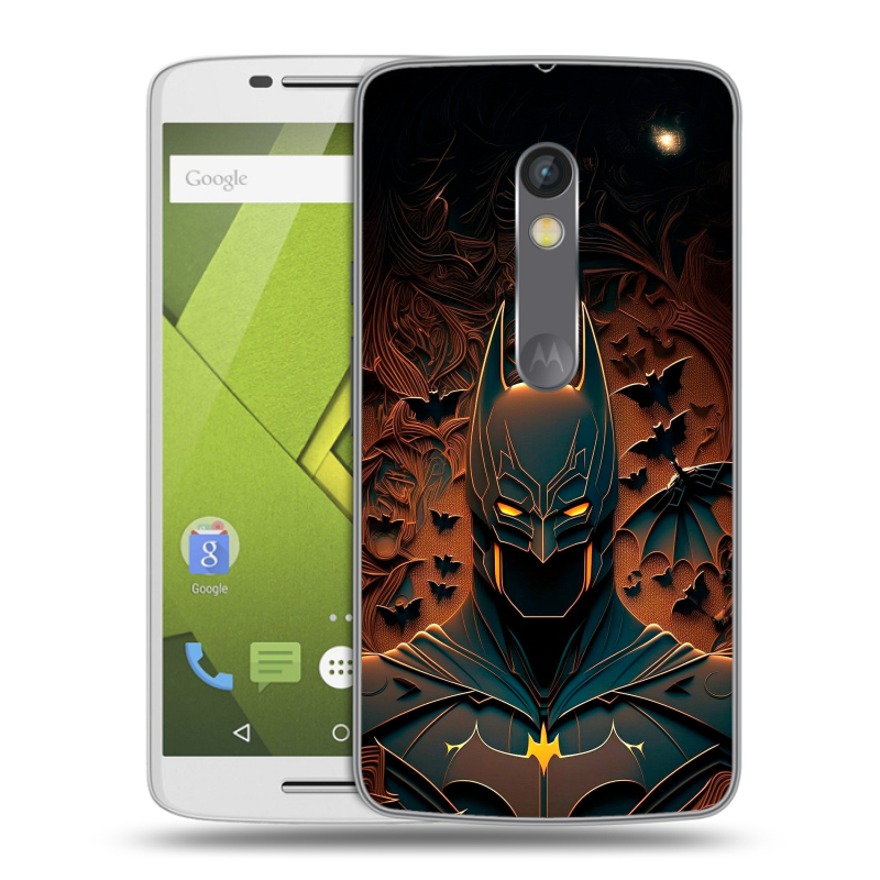 Силиконовый чехол на Lenovo Moto X Play с принтом Batman Бэтмен Силиконовый чехол на Lenovo Moto X Play с принтом Batman Бэтмен