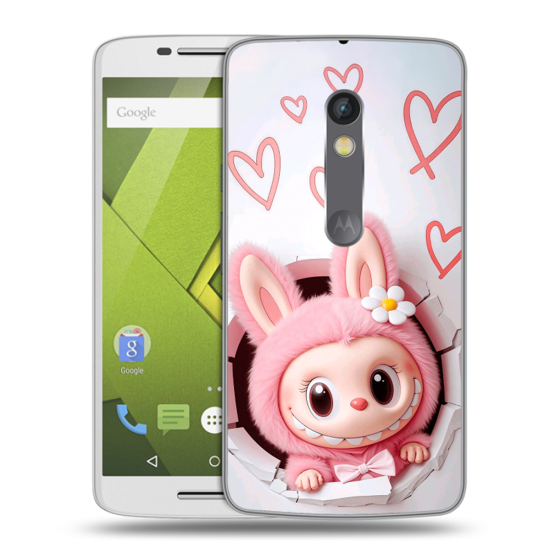 Силиконовый чехол на Lenovo Moto X Play с принтом Labubu Лабубу Силиконовый чехол на Lenovo Moto X Play с принтом Labubu Лабубу