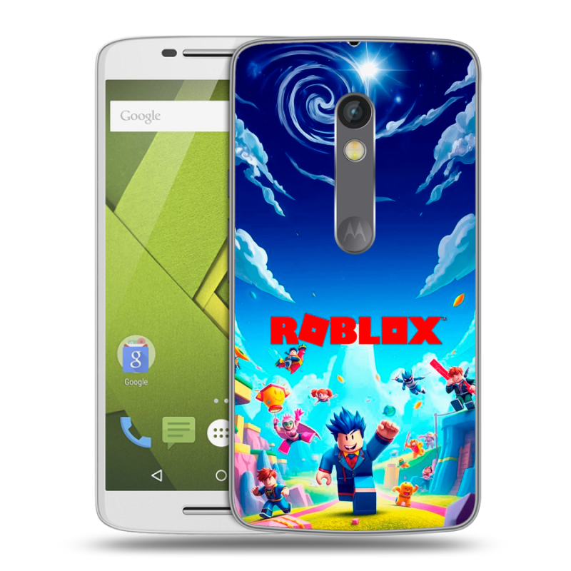 Силиконовый чехол на Lenovo Moto X Play с принтом Roblox Роблокс Силиконовый чехол на Lenovo Moto X Play с принтом Roblox Роблокс