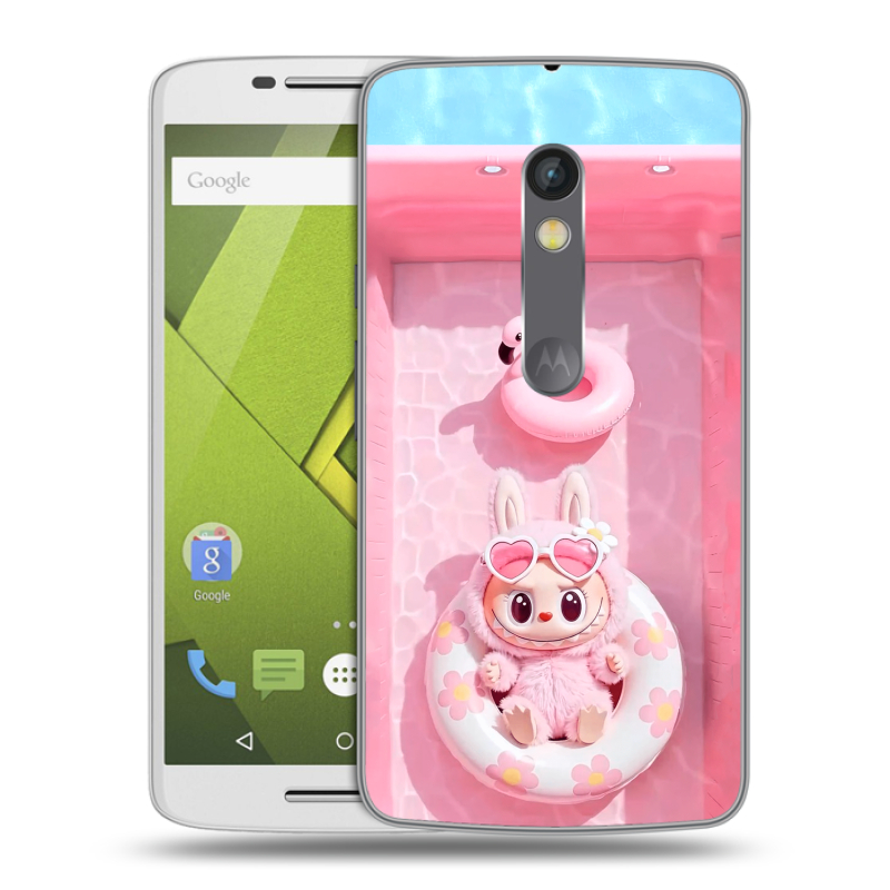 Силиконовый чехол на Lenovo Moto X Play с принтом Labubu Лабубу Силиконовый чехол на Lenovo Moto X Play с принтом Labubu Лабубу