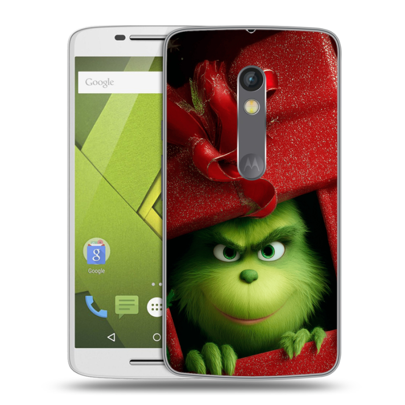 Силиконовый чехол на Lenovo Moto X Play с принтом Новый год Силиконовый чехол на Lenovo Moto X Play с принтом Новый год