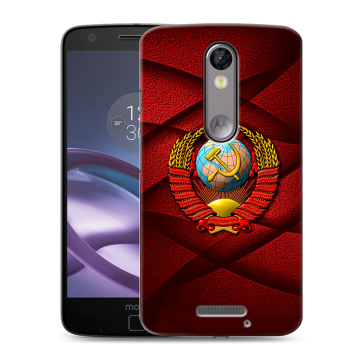 Пластиковый чехол на Lenovo Moto X Force с принтом Герб СССР Пластиковый чехол на Lenovo Moto X Force с принтом Герб СССР