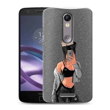 Пластиковый чехол на Lenovo Moto X Force с принтом Женские принты Пластиковый чехол на Lenovo Moto X Force с принтом Женские принты