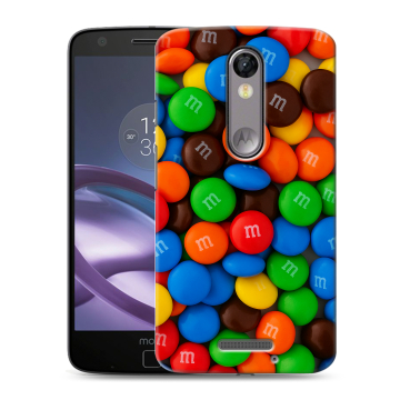Пластиковый чехол на Lenovo Moto X Force с принтом Конфеты