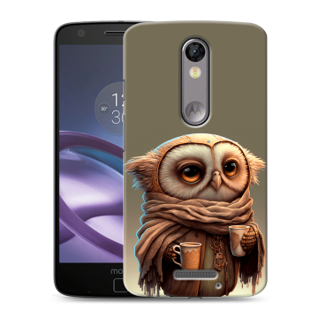 Пластиковый чехол на Lenovo Moto X Force с принтом Сова