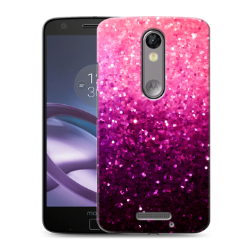 Пластиковый чехол на Lenovo Moto X Force с принтом Блестки